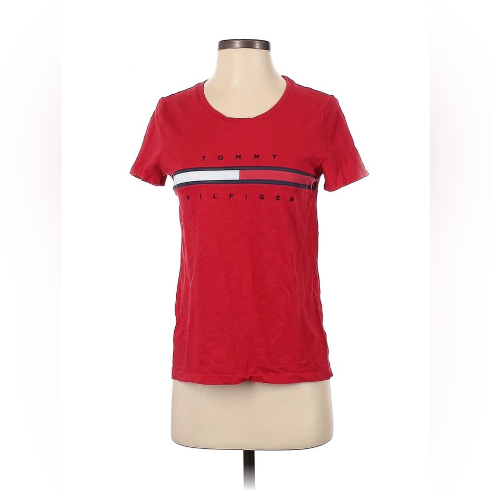 Tommy Hilfiger- Red‎ T-shirt Size L
